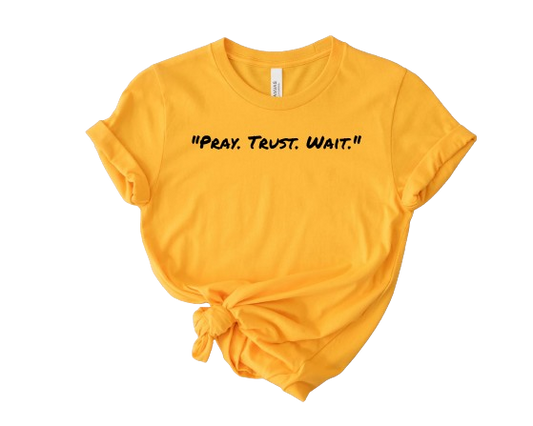 New Arrival Unisex Pray, Trust, Wait Tee